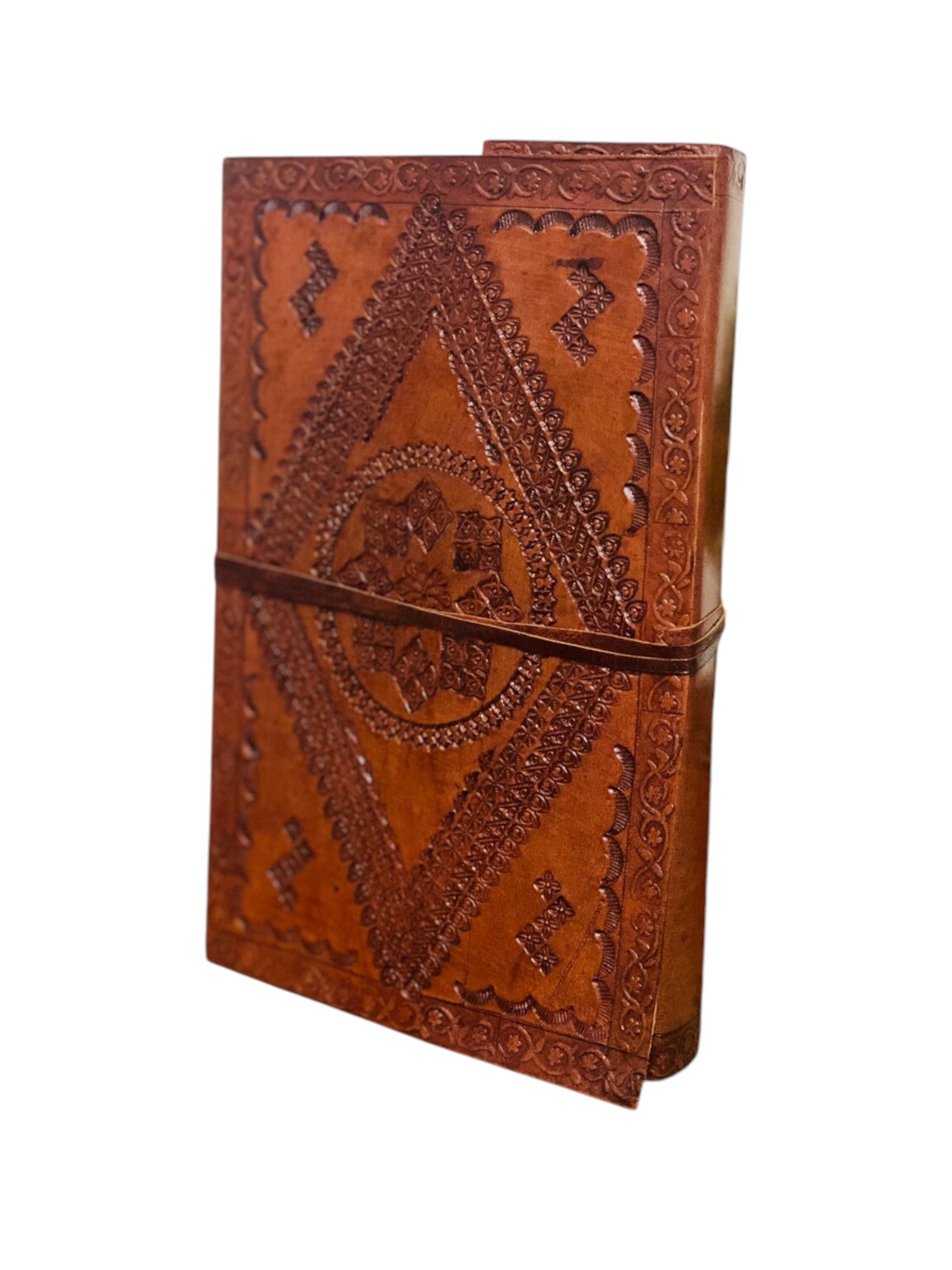 Handmade Antique Embossed Leather journal A5 Bound writing Notebook Leather Diary Best Valentines Gift For Him / Her